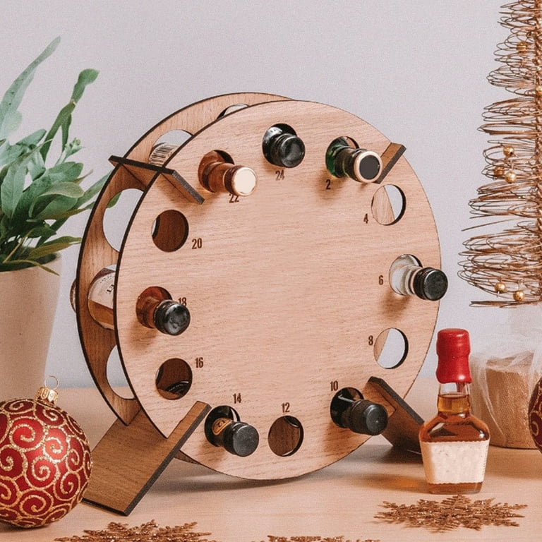 Christmas Tree Advent Calendar Alcohol Holder,Personalized Countdown Advent  Calendar Wine Rack Holiday Party Home Decoration for Adult - Walmart.com