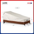 thumbnail image 2 of Patio Chaise Lounge Cover, Waterproof, 600D Tough Canvas, Heavy-Duty, 2pc, 2 of 8