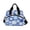Blue and White Snowflake, variant on Insulated Crossbody Lunch Bag 10L Lunch Tote with Adjustable Shoulder Strap for Work Office Picnic Heart-shaped with Word Love