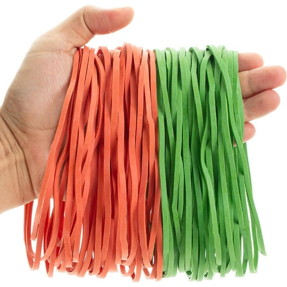 Mr. Pen- Large Rubber Bands, 110 Pack, Orange and Green, Big Rubber Bands
