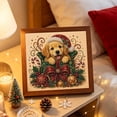 thumbnail image 4 of syligr Golden Retriever Christmas Diamond Art for Adults, Dog Christmas Pearl Art Kits, DIY Pearl Diamond Kit, Animals Bead Crafts Ornament, Xmas Party Decorations for Mantel, Unique Gift/Favors, 4 of 6