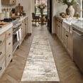 thumbnail image 3 of BERTHMEER 2'x8' Runner Rugs Entryway Kitchen Hallway Living Room Bedroom Abstract Rugs Non-Slip Machine Washable Rugs,Brown&Yellow, 3 of 7