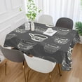 thumbnail image 4 of SKYSONIC 60"x60" Square Tablecloth with Turkish Coffee Cup Prints, Anti-Wrinkle and Smooth Table Cloth for Kitchen/Home/Dinning Wedding Decoration, 4 of 7