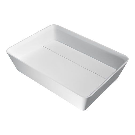 Anzzi LS-AZ524b Sharon 23-5/8" Stone Composite Vessel Bathroom Sink - White