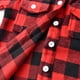 thumbnail image 5 of Camisa de franela a cuadros para niños y niñas, chaqueta de manga larga con botones, top de franela a cuadros, ropa para niñas y niños, 5 of 6