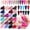 Stiletto, variant on 576 count Medium Square Press Nails Kit Glossy Colored Straight Nails Full Cover Artificial Fingernails Tips Manicure Design Decor 24 Colors for Women Teens