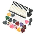 thumbnail image 1 of Guitar Bridge Pin Pegs, Replacement Parts Celluloid Picks Nut Saddle Pins Widely Used With Storage Box For Guitarists For Acoustic Guitars For Ukuleles, 1 of 8