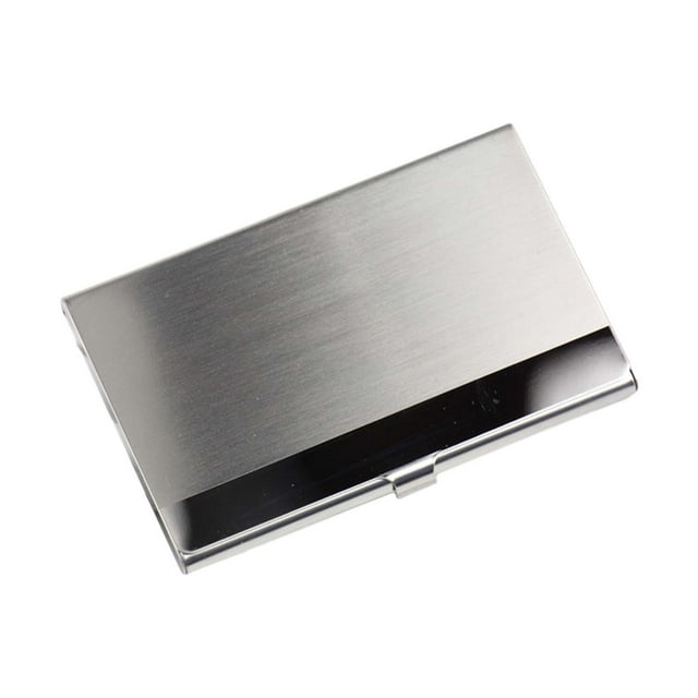 Caso de tarjeta de metal de bolsillo de bolsillo de , regalo creativo de regalo PRÁCTICO para hombres/mujeres Tarjetas de nombre Estilo A