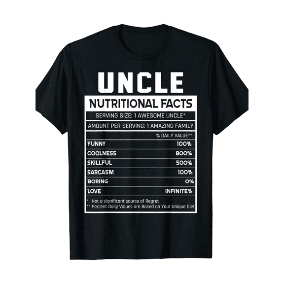 [Funny Uncle Love Tee] Funny Uncle Niece Nephew Love T-Shirt - 100% Cotton 220g