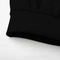 thumbnail image 5 of Men's Stand Collar Track Jacket, Solid Color Zippered Long Sleeve With Pockets, Elastic Cuffs Casual Sports Outerwear Black XL, 5 of 8