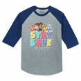thumbnail image 1 of Tstars Boys Unisex Gift for Kids Paw Patrol Stay Safe Kids Shirt Nickelodeon Birthday Party Gift 3-4 Sleeve Baseball Jersey Toddler Shirt, 1 of 5