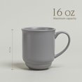 thumbnail image 4 of Juego de tazas de café con borde en gres, 480 ml, 4 piezas, 4 of 9