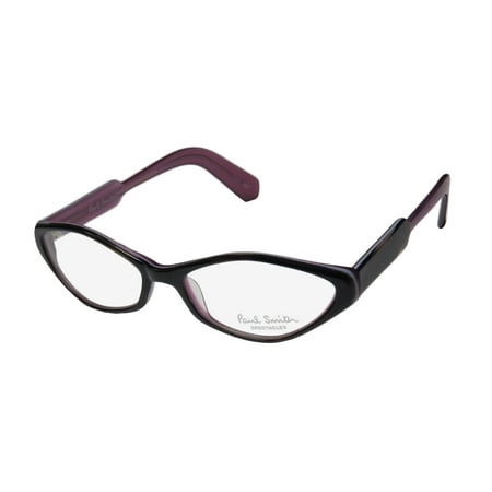 New Paul Smith 290 Womens/Ladies Designer Full-Rim Dark Brown Horn Colorful Avant-garde Design Frame Demo Lenses 52-16-135 Eyeglasses/Glasses