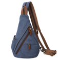 thumbnail image 1 of Mochila bandolera pequeña de lona tipo bandolera Sling Bag KL928, impermeable, 1 of 7