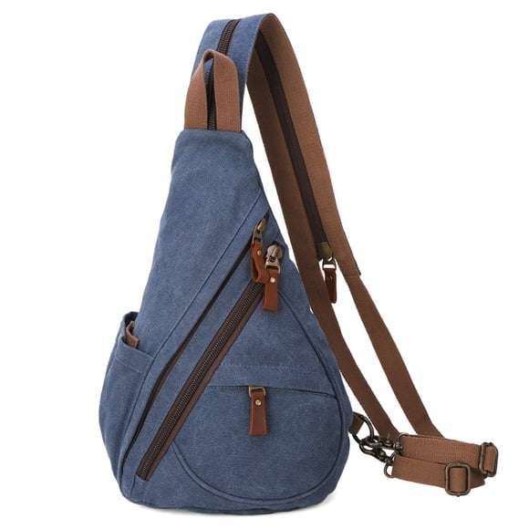 Mochila bandolera pequeña de lona tipo bandolera Sling Bag KL928, impermeable