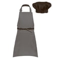 thumbnail image 2 of Alvivi Kids Apron and Chef Hat Set Adjustable Bib Apron with Pocket for Kitchen Cooking Baking Painting wear Coffee L, 2 of 7