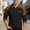 Black, variant on Adult Men's Polo T Shirts Long Sleeve Quarter Zip Tee Shirts Slim Fit Green Men Shirts