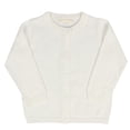 thumbnail image 4 of TQWQT Girl's Cardigans Open Front Size 6 Years Fall Basic Crewneck Cardigan Long Sleeve Button Knit Tops Toddler White Cardigans Sweater, 4 of 4