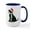 White/Navy Inside, variant on CafePress - Christmas Black Lab Holiday Dog Mugs - 15 oz Ceramic Large White Novelty Mug