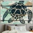 thumbnail image 2 of Autua Turtle Tapestry Wall Hanging Graphic Tapestries Home Decor Art for Living Room Bedroom Dorm, 4 Sizes Available 40x30inch, 2 of 6