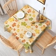 thumbnail image 2 of Autumn Fall Leaves Pattern Square Tablecloth,Waterproof Square Table Cover,Wipeable Spillproof Washable Table Cover for Home Kitchen Party Decor 52"x52"(132x132cm), 2 of 6
