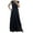 Black, variant on ZQUUVOU Women's Plus Size V Neck Backless Maxi Dress Wedding Party Cocktail Gown White