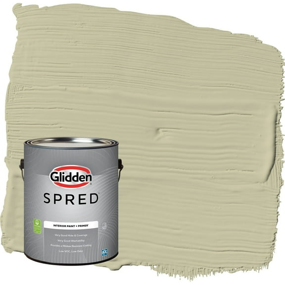 Glidden Spred Northern Landscape / Green Semi-Gloss Interior Paint with Primer, 1 Gallon