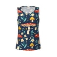 thumbnail image 4 of Haiem Colorful Mushrooms Workout Tank Tops for Women, Athletic Sports Slim-Fit Tank Tops, Compression Sleeveless Dry Fit Shirts,Athletic Shirt-XX-Large, 4 of 9