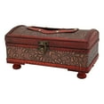 thumbnail image 4 of Paper Pumping Case, Wooden Paper Pumping Box Buckle Decorative Retro with Hinges for Living Room, 4 of 8