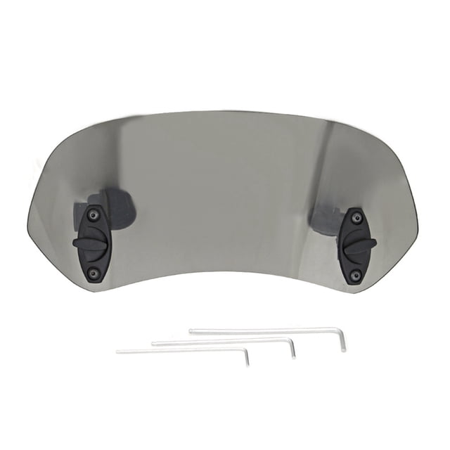 Sailing Deflector de viento para parabrisas de motocicleta - Accesorios ajustables con clip (Tawny)