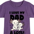 thumbnail image 3 of Instant Message - I Love My Dad A Lotl - Toddler & Youth Girls Short Sleeve Graphic T-Shirt, 3 of 6