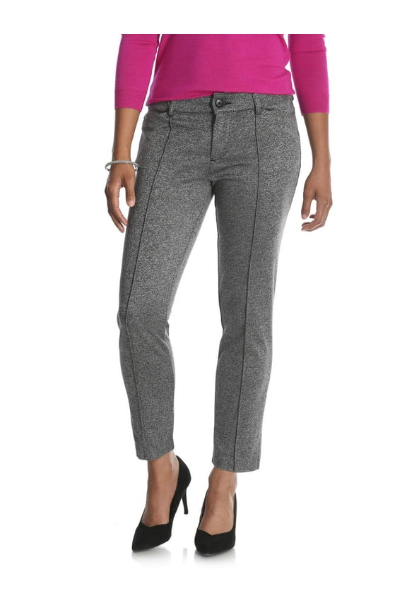 Women's Ponte Knit Comfort Waist Ankle Pant