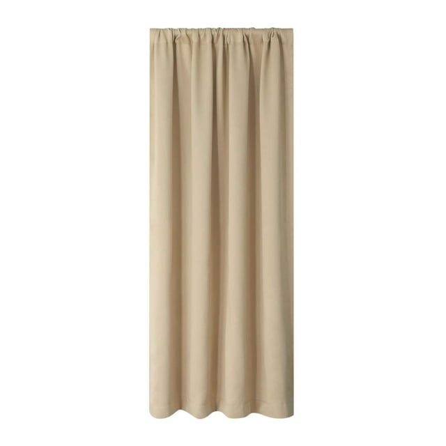 SLYNSHome Rideaux Isolés Thermiques, 1 Panneau Rideaux Occultants de 45 Pouces pour Fenêtre pour Chambre Rideaux Épais pour Salon Cuisine - Beige