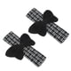 thumbnail image 1 of Cojín para cinturón de seguridad negro y blanco de Bargains Únicos, poliéster y lino de algodón, 23 cm, cojín para correa de cinturón de seguridad, 2 Pcs, 1 of 6