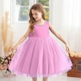 thumbnail image 3 of HUANBAI Girls Dresses For Everyday Wear Dress For Girls Children Wedding Dress Flower Girl Dress Piano Performance Skirt Skirt Dresses 7-8 Years, 3 of 6
