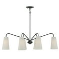 thumbnail image 3 of Edgewood 6-Light Linear Chandelier in Matte Black, 3 of 5