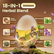 Wormwood Black Walnut Cloves Complex | 18-in-1 Intestinal Cleanse & Parasite Support | Equivalent to 6,600 mg per Serving | 240 Softgels Dietary Supplement