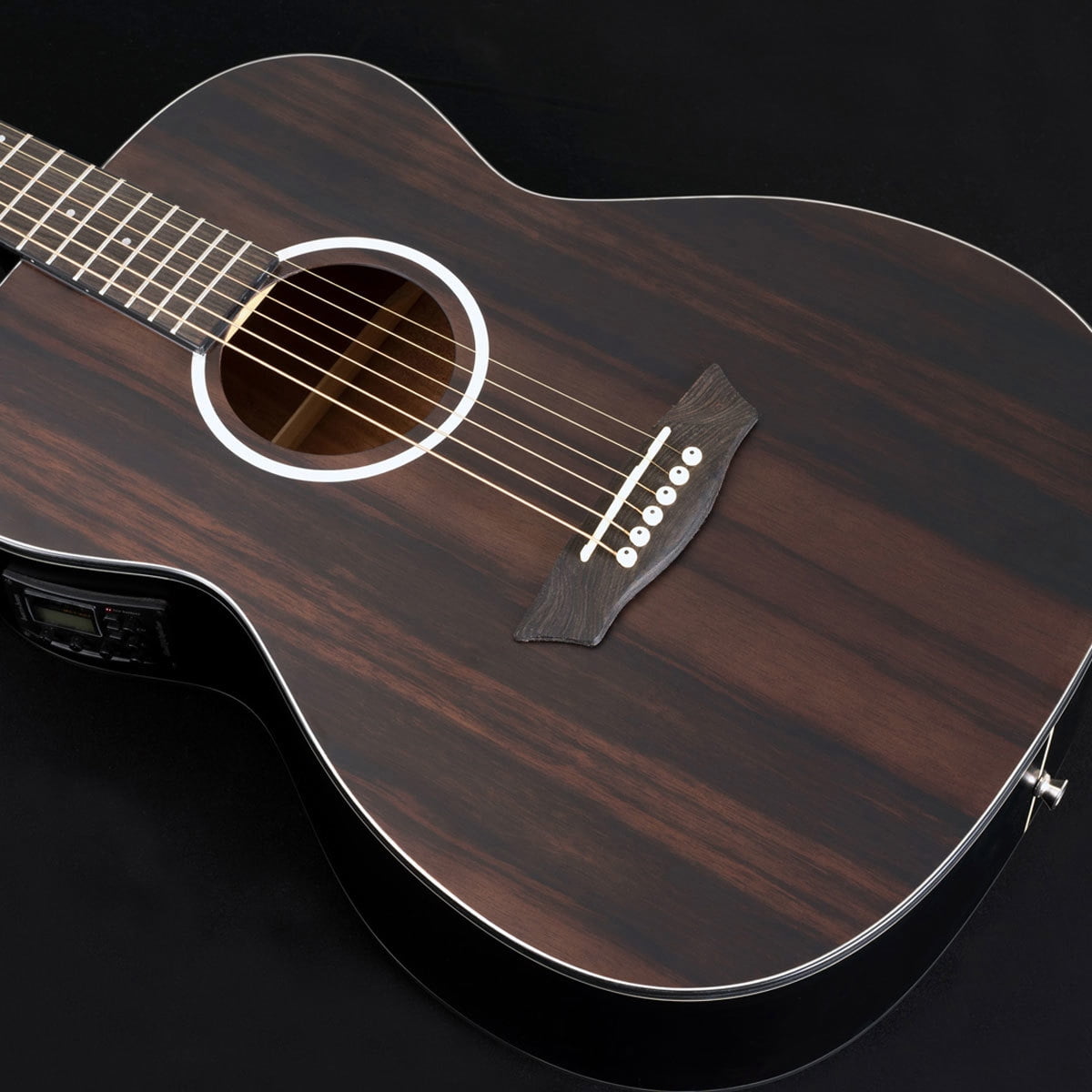 Washburn Deep Forest Ebony FE Acoustic-Electric Guitar Natural Matte