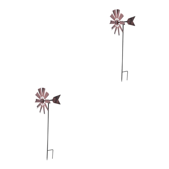 WHAMVOX Iron Garden Windmill for Homeowners 2Pack 29x9in