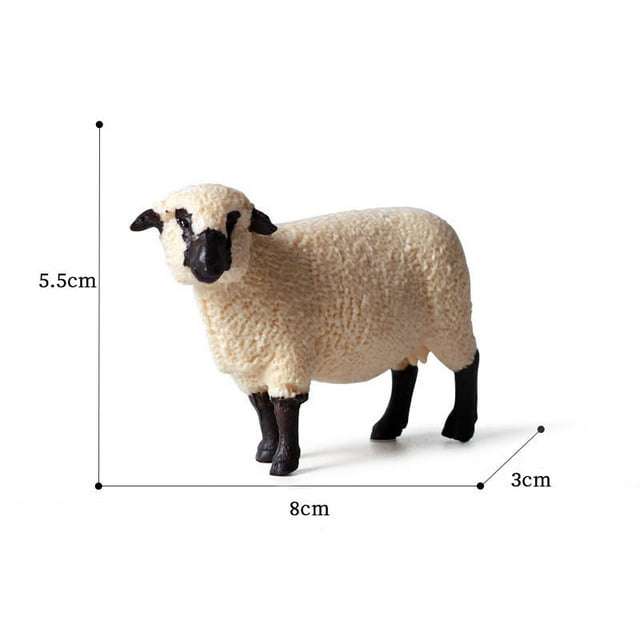 Realistic Poultry Animals Simulation Goat Alpaca Lamb Antelope Ranch Poultry Model PVC Action Figure Figurines Education Kid Toy