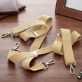 thumbnail image 5 of Buyless Fashion 2 Pack Suspenders for Men - 48" Elastic Adjustable Straps 1 1/4" - X Back with Metal Hooks - 5135-2-Tan, 5 of 7