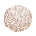 thumbnail image 1 of Cateissary Posavasos redondos para decoración de cocina, manteles aislantes para mesa, manteles individuales de plástico para mesa, manteles Mostrada oro rosa Cateissary HA2866-04B, 1 of 1