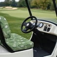 thumbnail image 4 of Binienty 2 Piece Golf Cart Seat Cushion Cover and Backrest Cover Set Removable Golfcart Accessories for Women Men Club Car Golf Cart Seat Blanket Towel Covers Machine Washable, 4 of 8