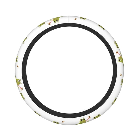 Picia Hunting Frog Car Steering Wheel Cover, Non-Slip, Breathable, Universal 15 inch