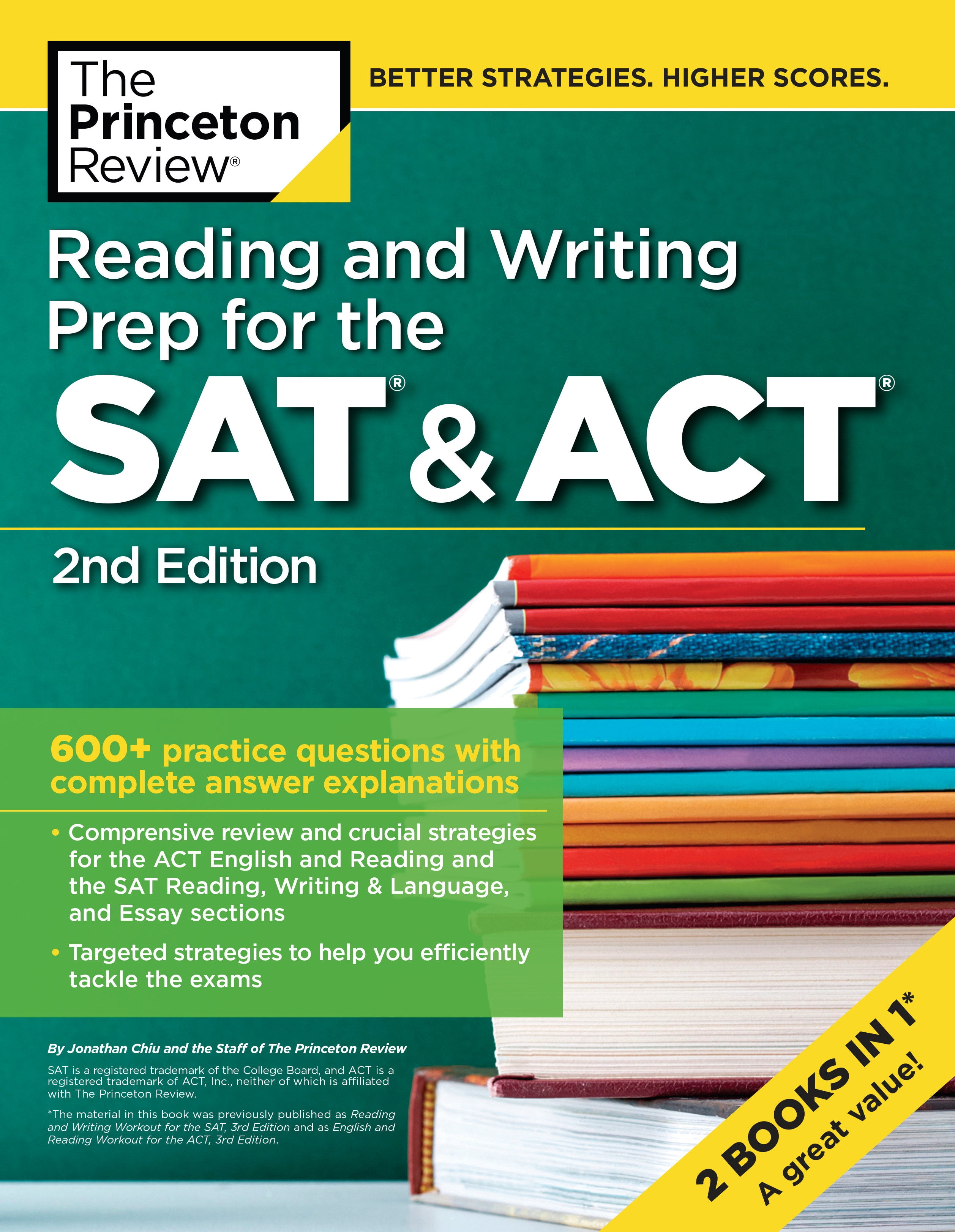 Reading And Writing Prep For The SAT ACT 2nd Edition 600 Practice Questions With Complete