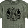 thumbnail image 3 of Corpse Bride - Bride Portrait with Crows & Skulls - Men's Short Sleeve Graphic T-Shirt, 3 of 5