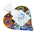 thumbnail image 4 of GlassOfVenice Murano Glass Color Splash Millefiori Heart Pendant, 4 of 5