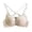 Beige, variant on Leopard Front Snap Bra For Women Small Chest Push Up Lift Back Everyday Bra