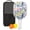 White-4, variant on Pickleball Paddles Set Of 1, Fiberglass Surface, Floral, Flowers Print, 1 Paddle, 2 Balls & Bag