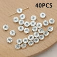 thumbnail image 4 of 40/50/60/70pcs Retro Silvery Zinc Alloy Eye Shaped Bead For DIY Jewelry Making Bracelet Necklace Accessories Handmade Craft Supplies, 4 of 10